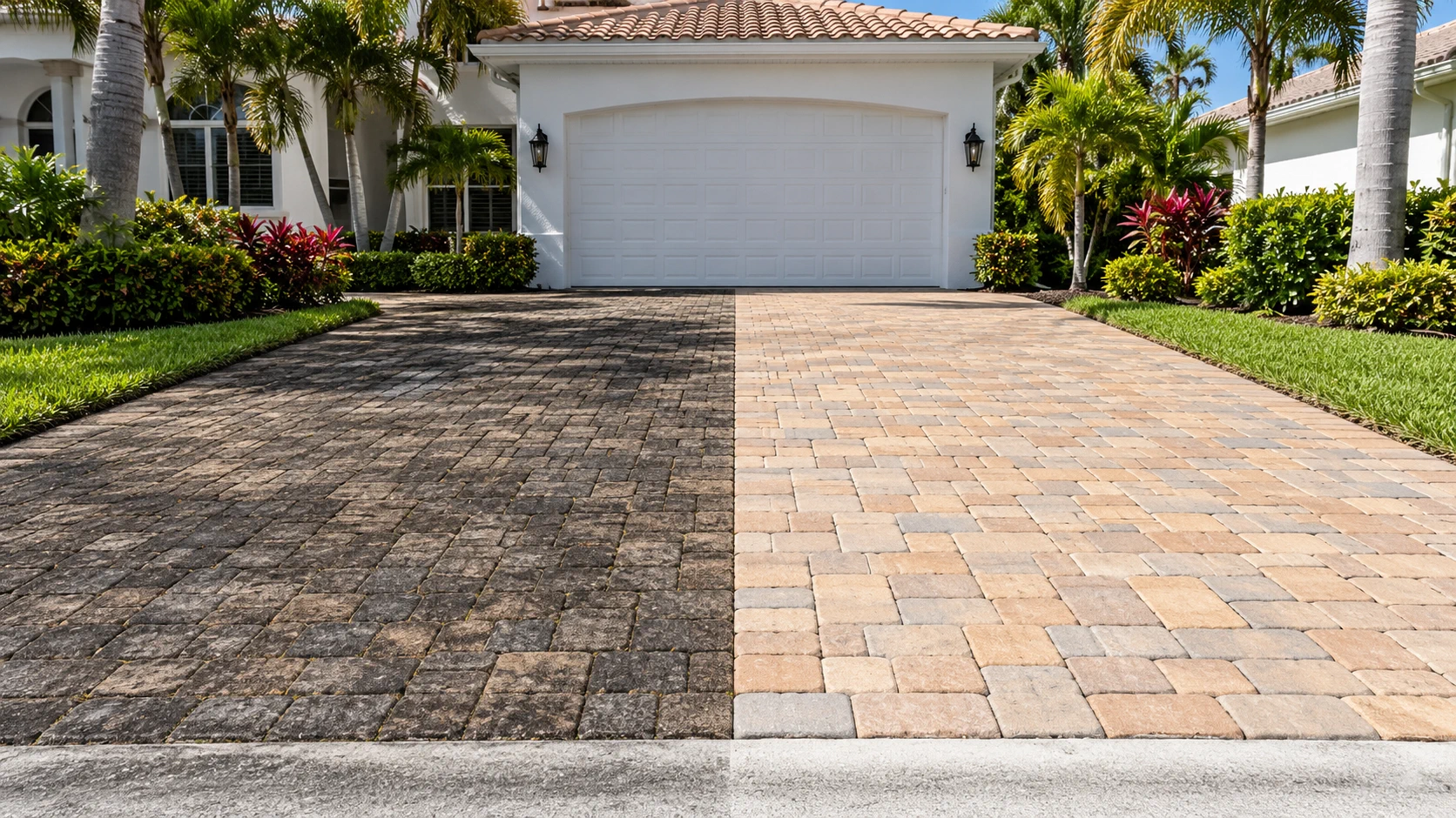 Illustrative paver entries for a South Florida property