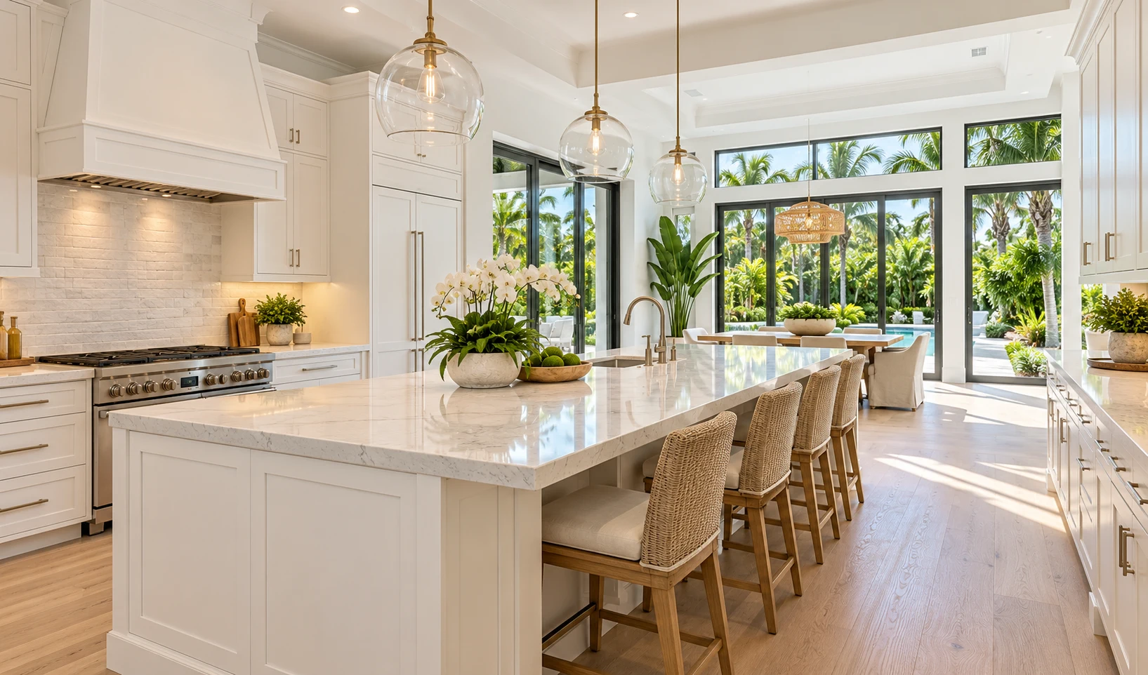 Renovated bright modern kitchen
